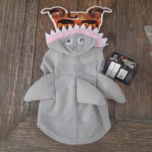 Baby Shark Dog costume Halloween Gray Pink  X-Small